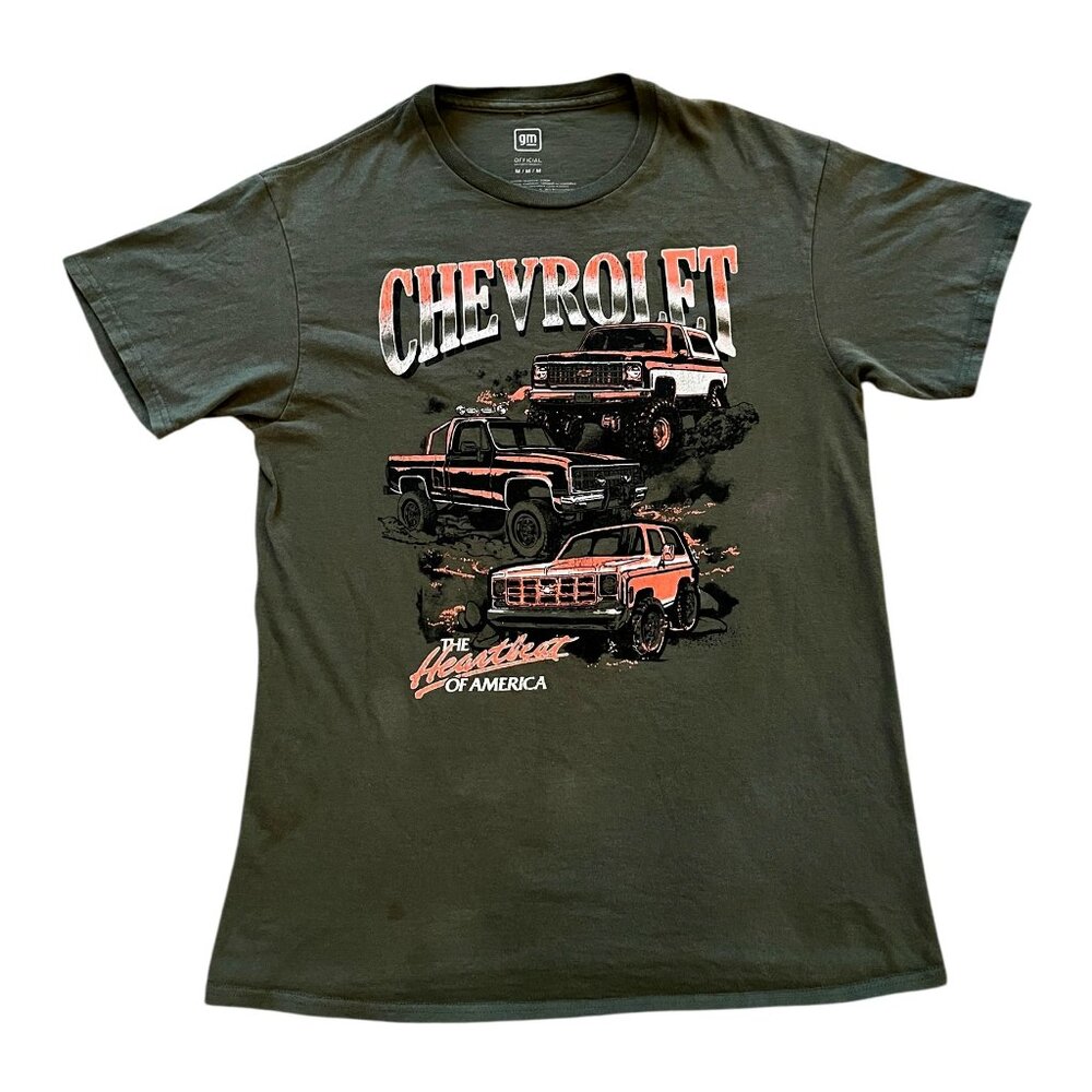 Vintage Chevrolet Bowtie T-Shirt Classic Auto Tee Brown Sz M 🏁